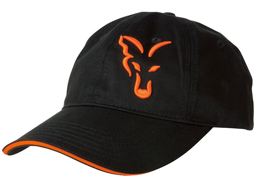 Fox Black Orange Baseball Cap