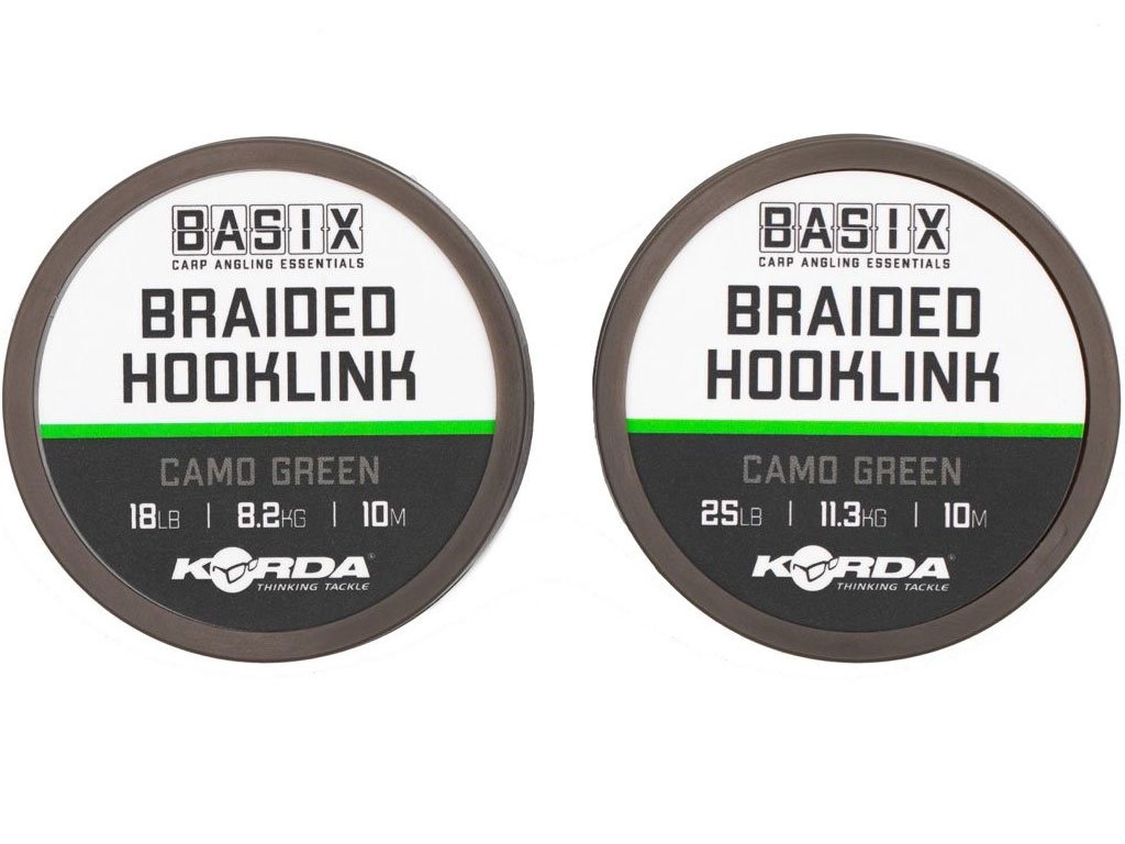 Korda Basix Braided Hooklink 10m, 25lb