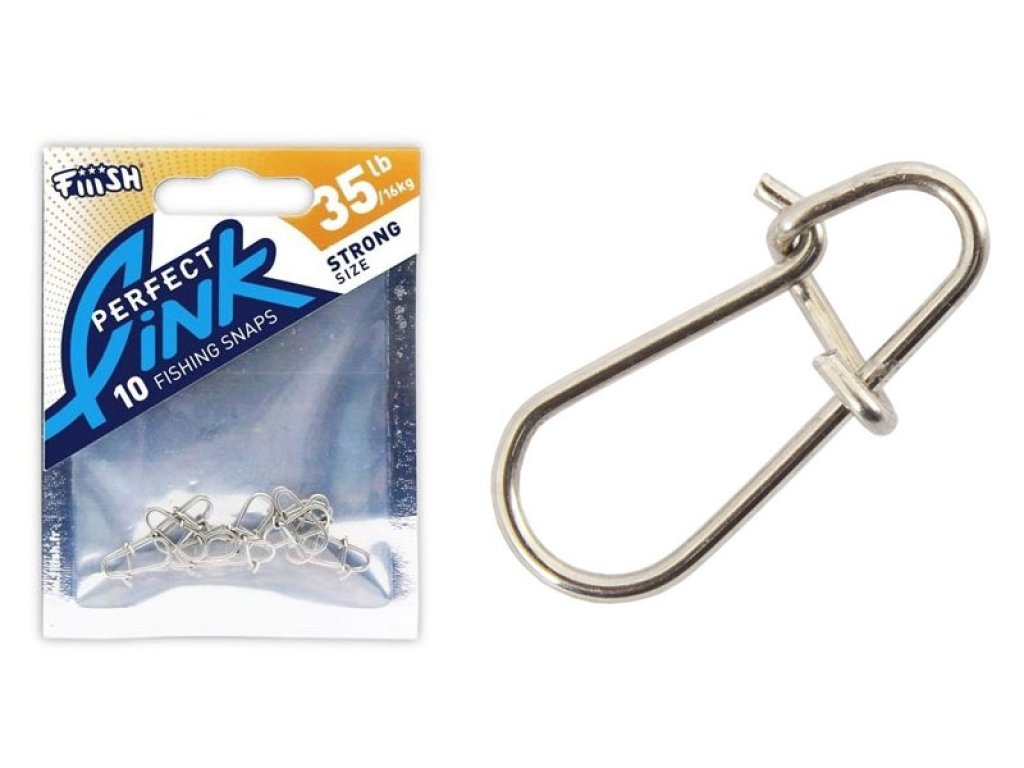 Fiiish Perfect Link Fishing Snaps Strong 35lb, 10pcs