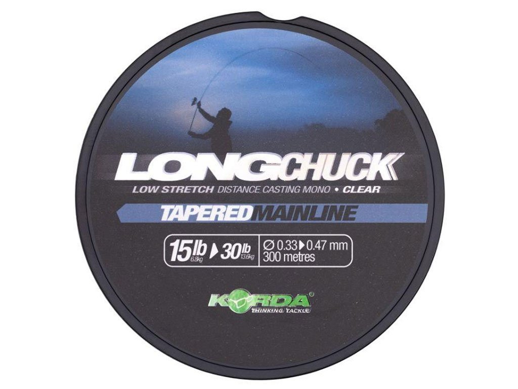Korda Long Chuck Tapered Mainline 300m, 15-30lb, 0.33-0.47mm