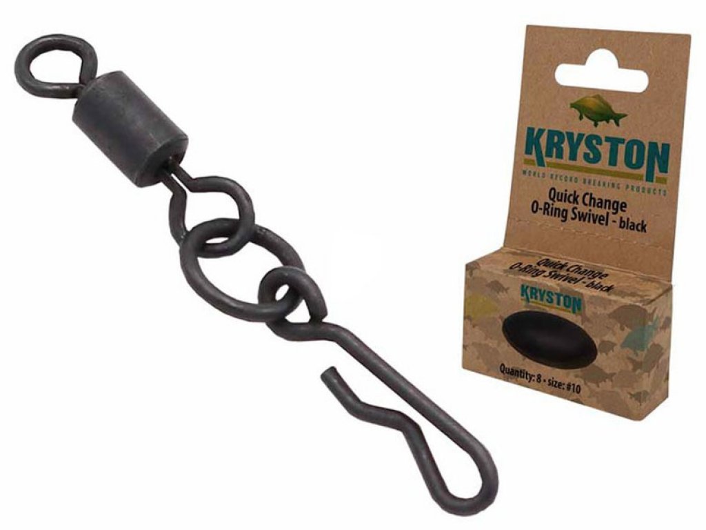 Kryston Quick Change O-Ring Swivel Black 10