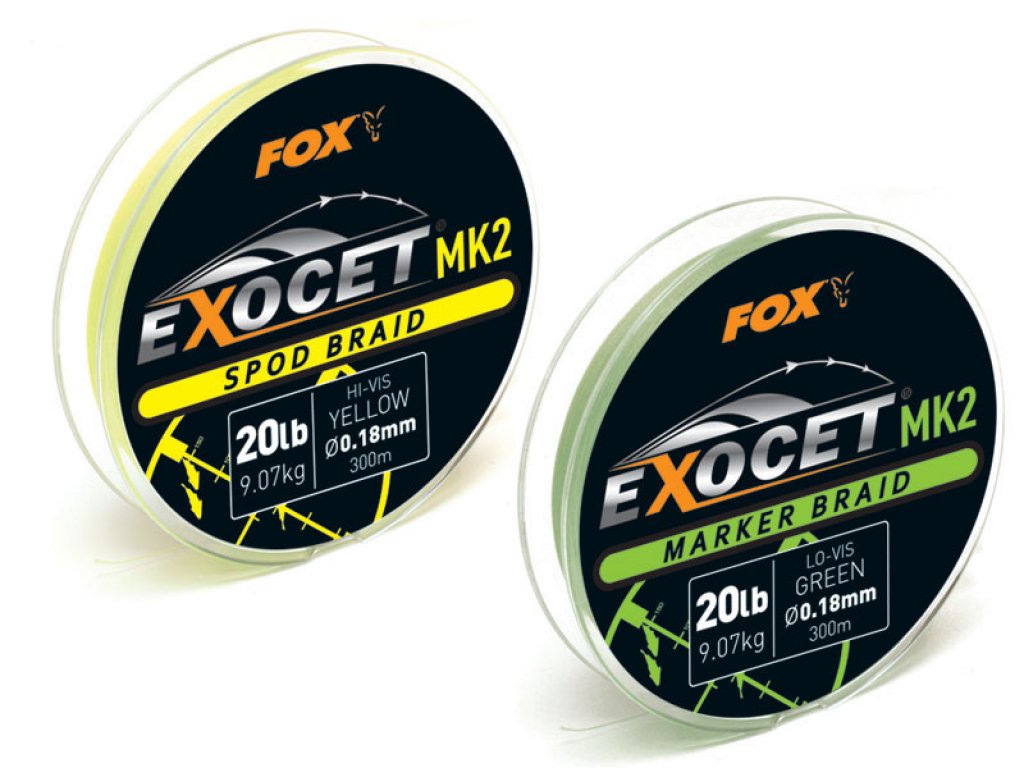 Fox Exocet MK2 Spod Braid 300m, 0.18mm Yellow