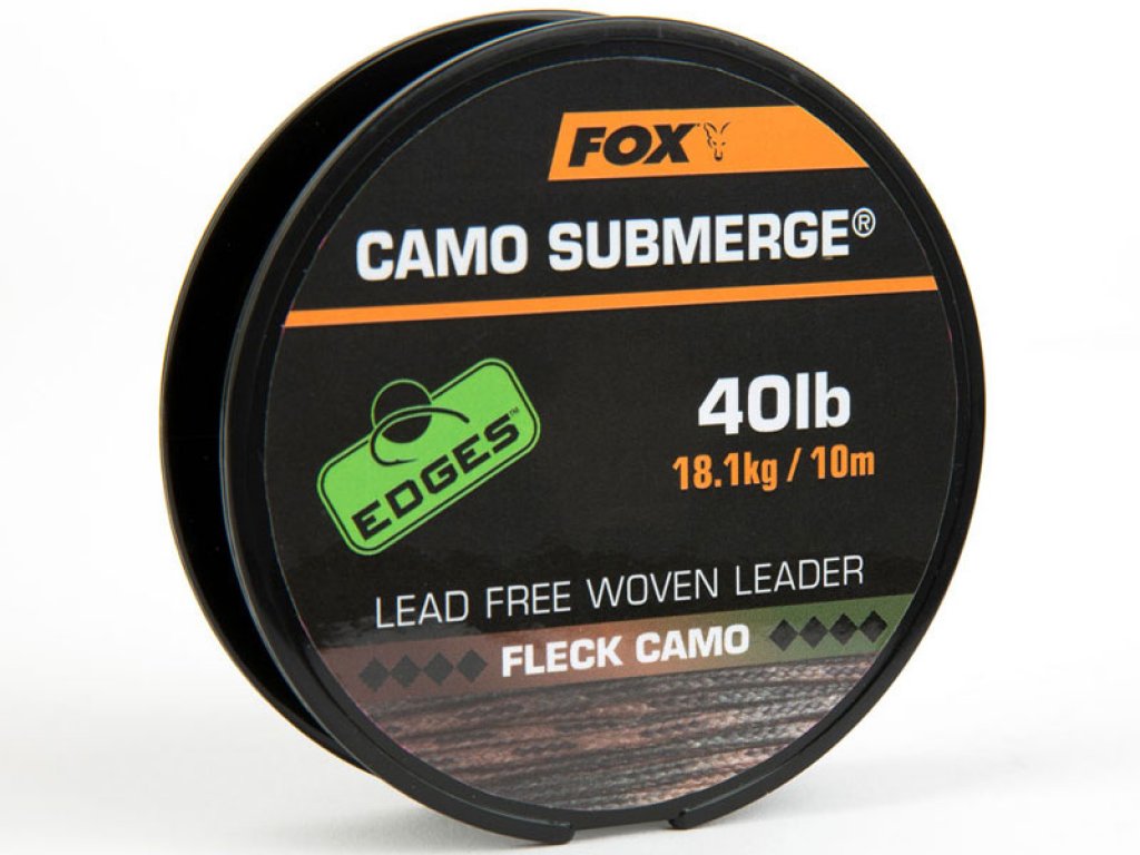 Fox Submerge Fleck Camo Leader 10m, 40lb