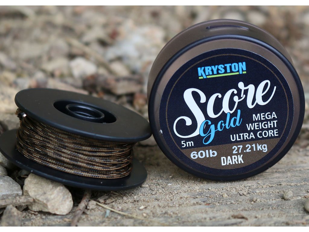Kryston Score Gold Lead Core Dark 5m, 60lb