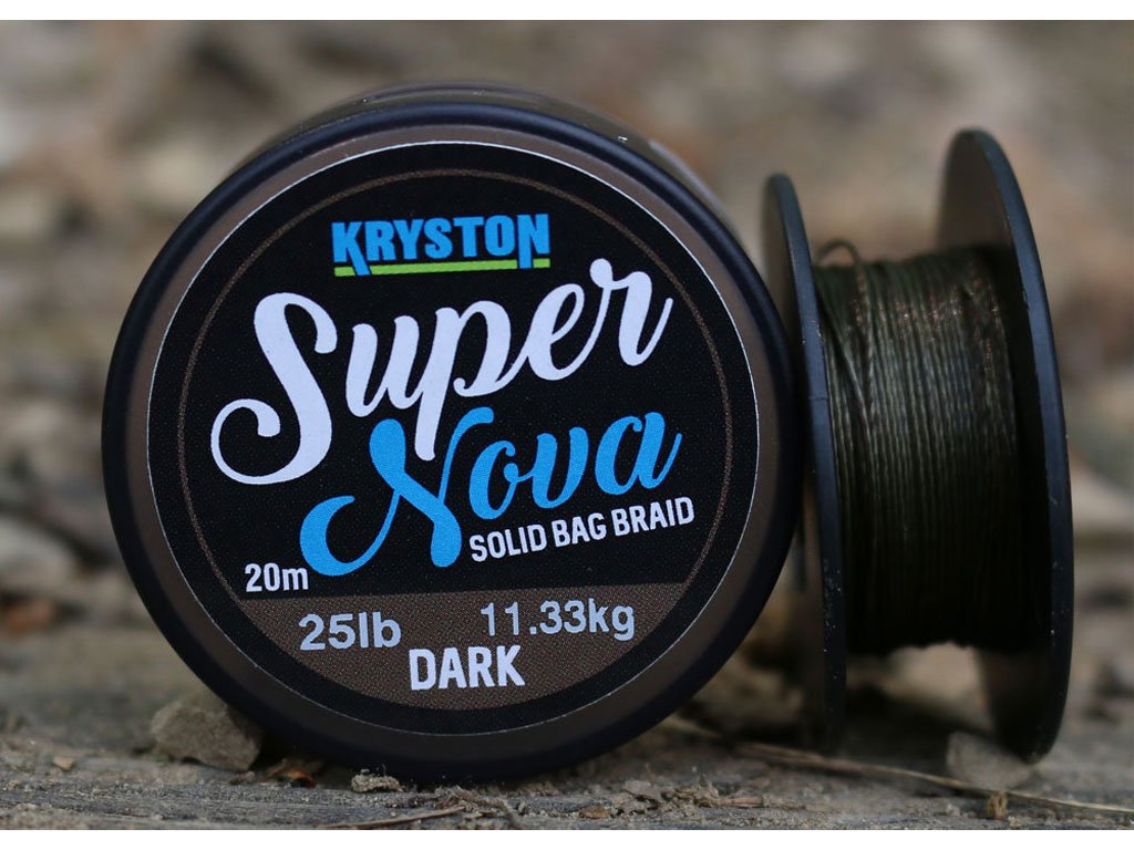 Kryston Super Nova Solid Bag Braid Dark 20m, 35lb