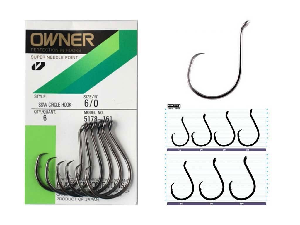 OWNER SSW Circle Hook, 6/0