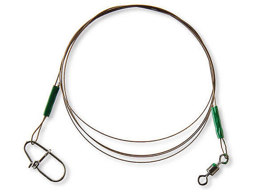 Cormoran 1x19 Wire Leader Brown 30cm, 12kg, 2pcs