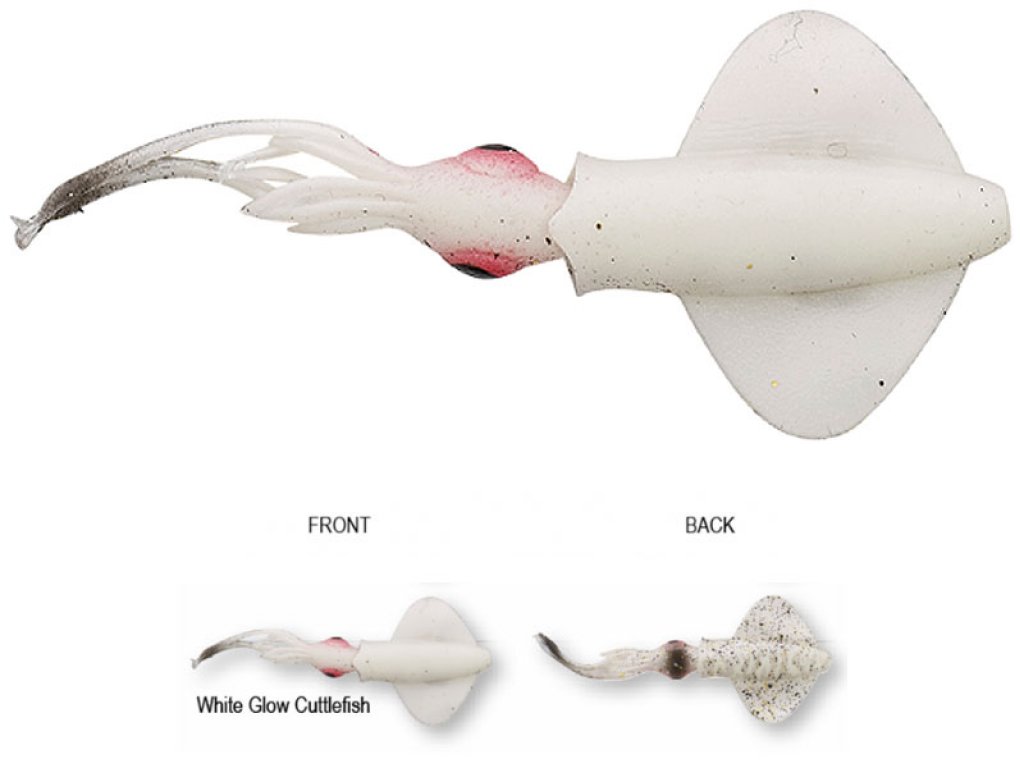 Savage Gear Swim Squid LRF 5cm, 0.8g White Glow Cuttlefish 5pcs
