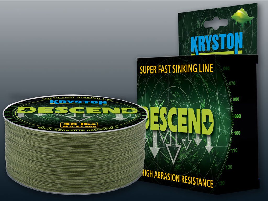 Kryston Descend Sinking Braid Olive Mud 300m, 30lb