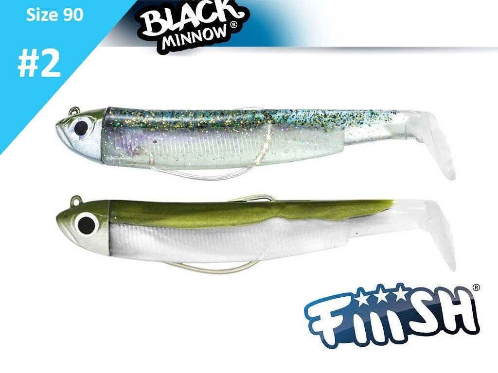 Fiiish Black Minnow 90 BM3012 Double Combo Off Shore 10g Khaki & Ghost Minnow
