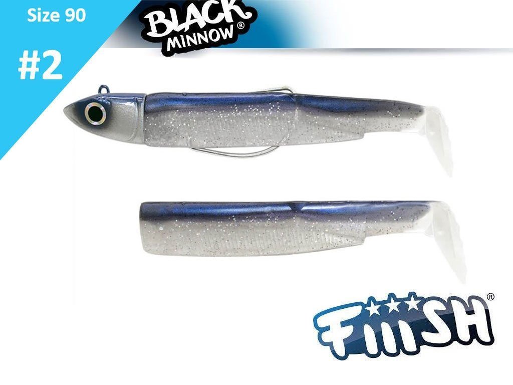 Fiiish Black Minnow 90 BM3006 Combo Off Shore 10g Electric Blue + Body