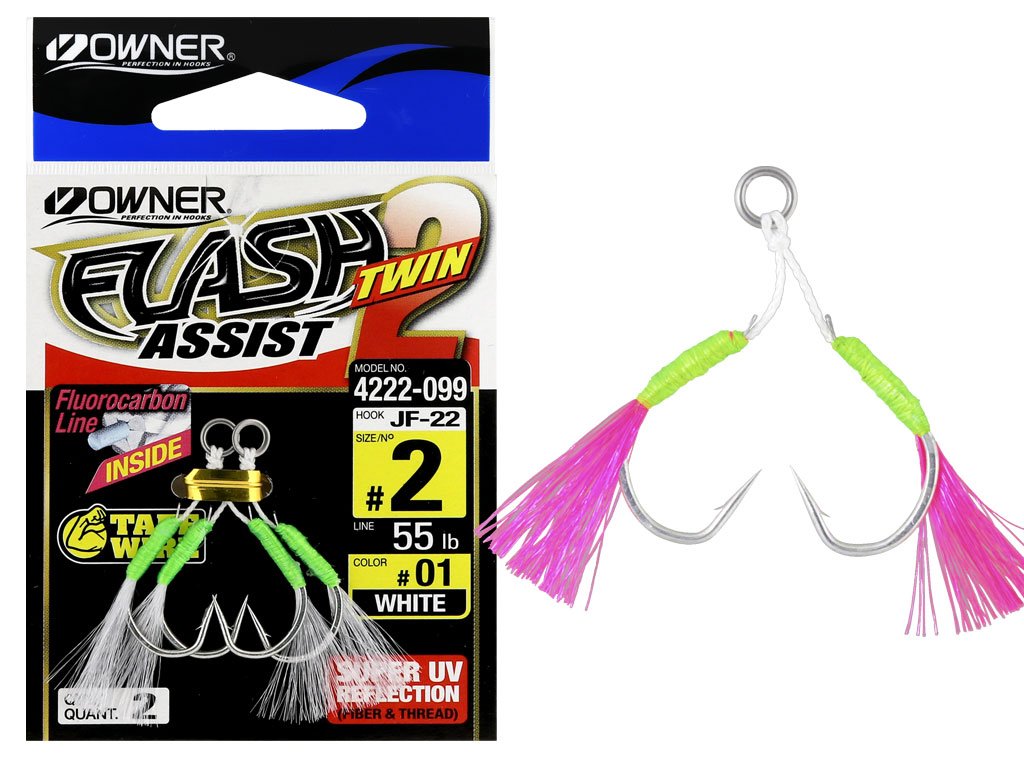 Owner JF-22 Flash Twin Assist Hook Pink 2