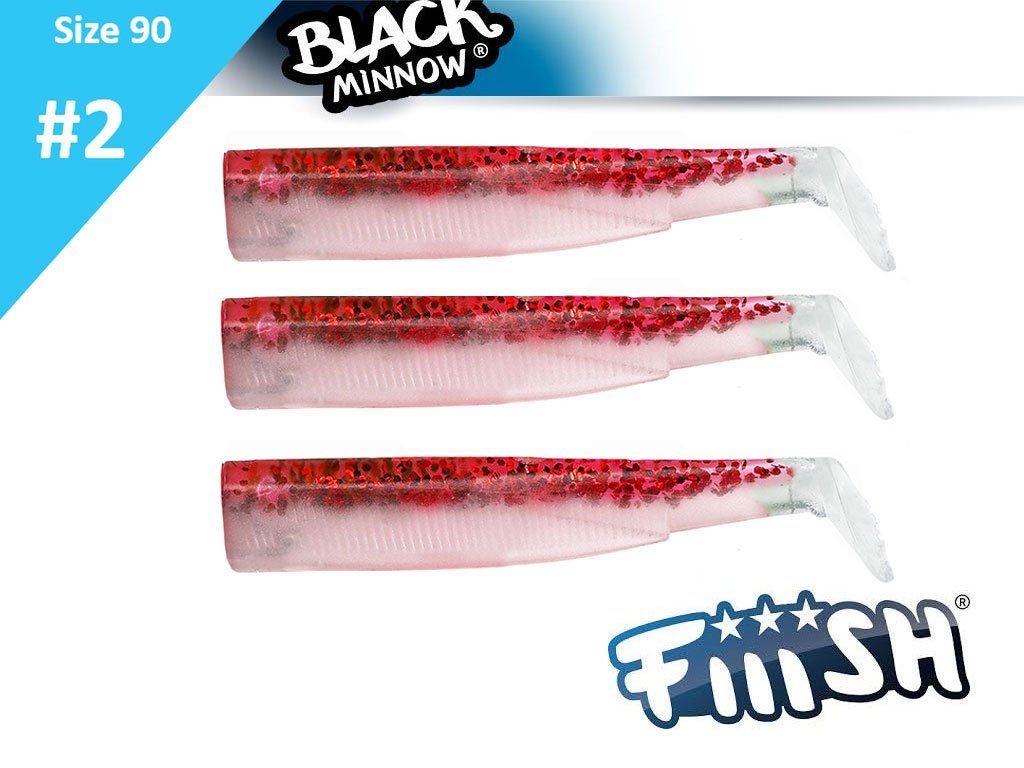 Fiiish Black Minnow 90 BM1198 Body 4g Red Glow