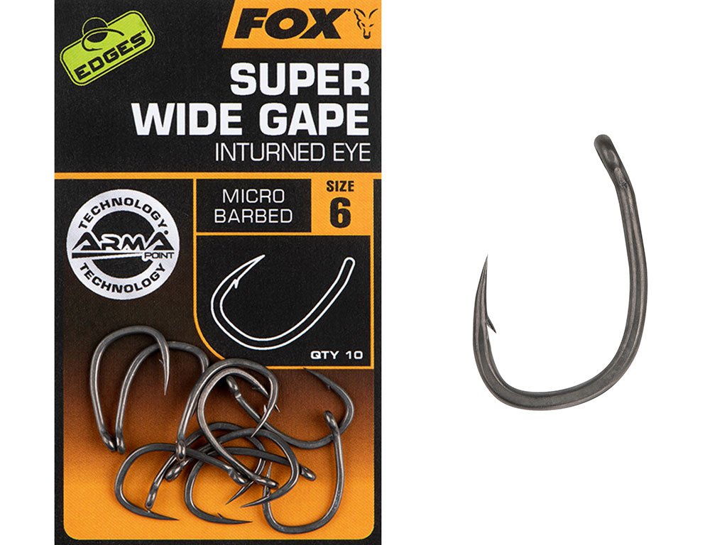 Fox Edges Armapoint Super Wide Gape Inturned Eye 2, 10pcs