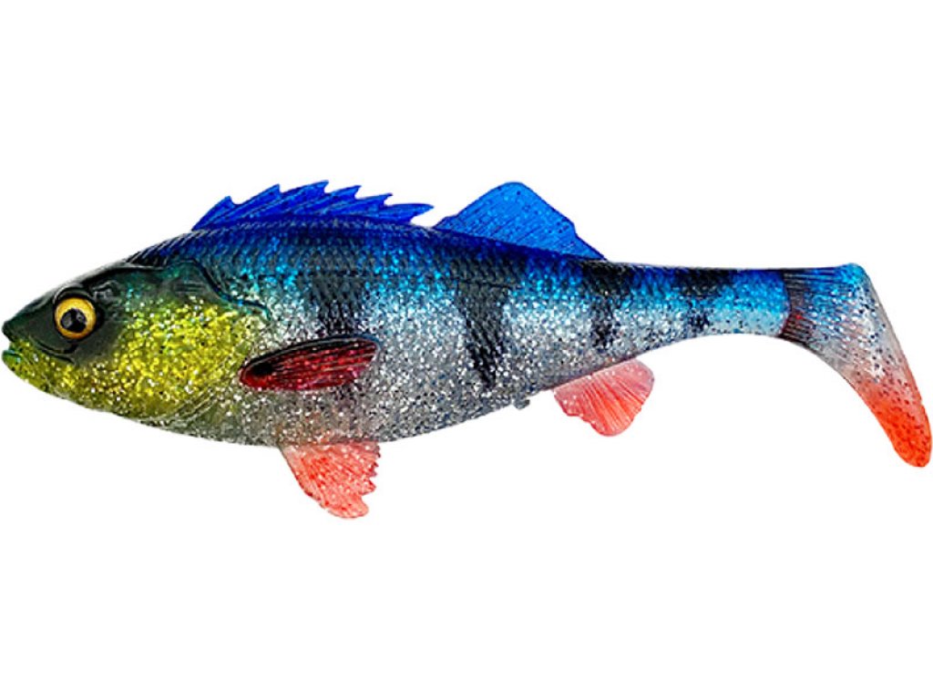 Savage Gear 4D Perch Shad 12.5cm, 20g Blue Silver