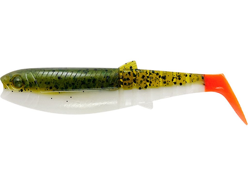 Savage Gear Cannibal Shad 12.5cm, 20g Olive Hot Orange