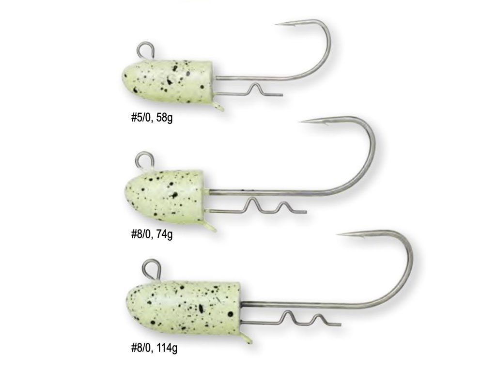 Savage Gear Bullet JigHead 5/0, 58g Glow