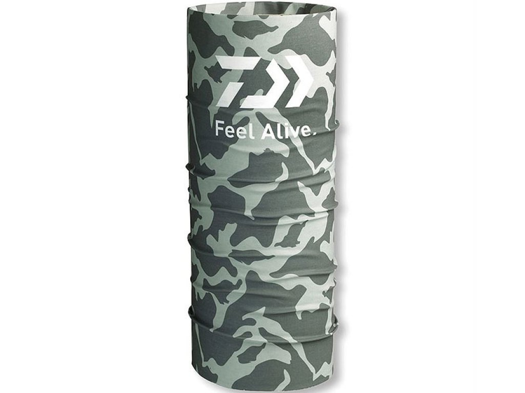 Daiwa D-VEC Neckgaiter UV Protection Tube Gray Camo