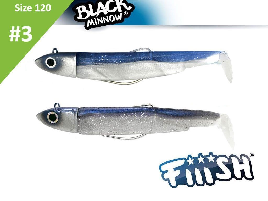 Fiiish Black Minnow 120 BM1411 Double Combo Off Shore 25g Blue & Electric Blue