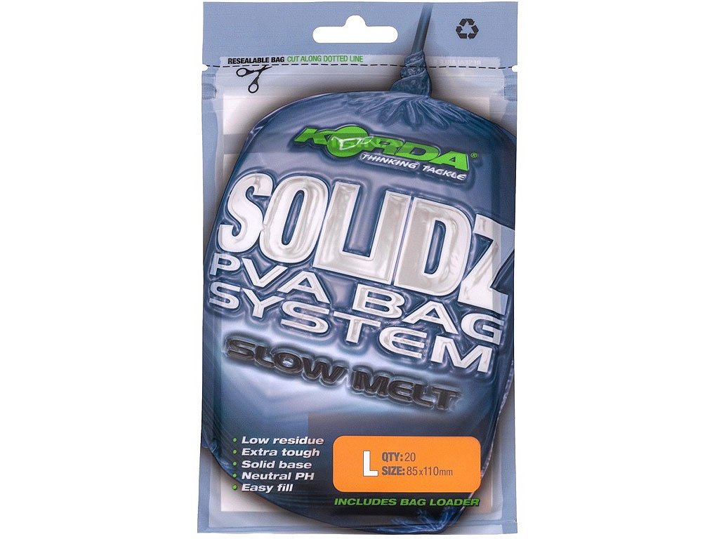 Korda Solidz Slow Melt PVA Bags L