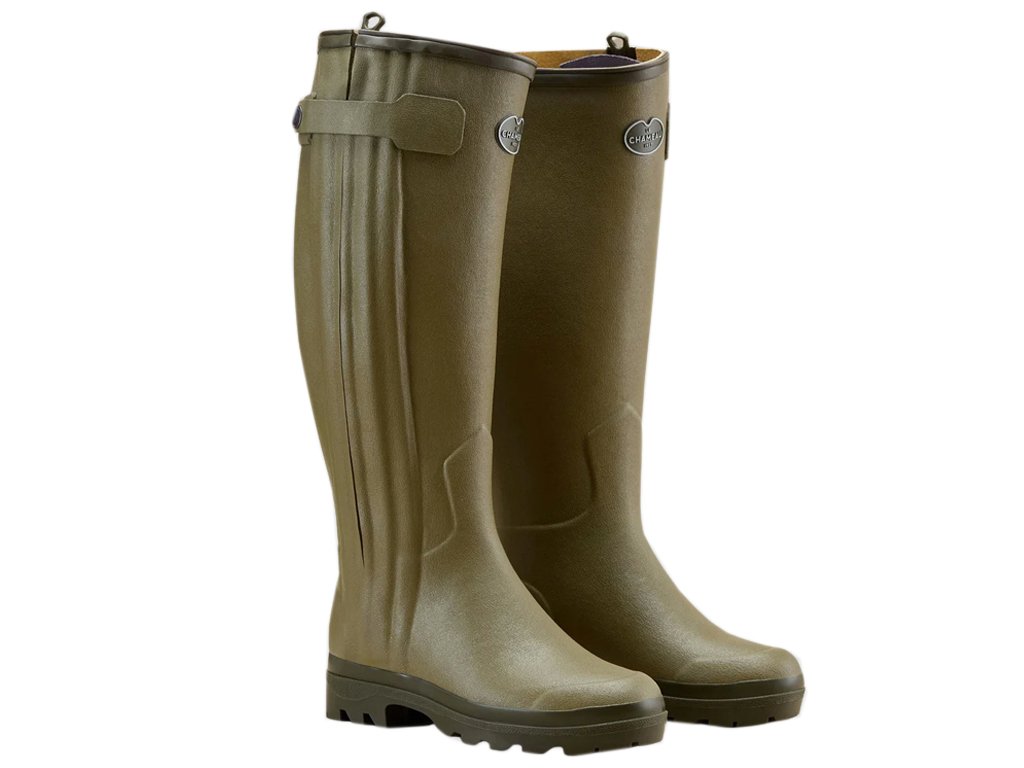 Le Chameau Chasseur Women Leather Lined Wellington Boots BCB1177, 36