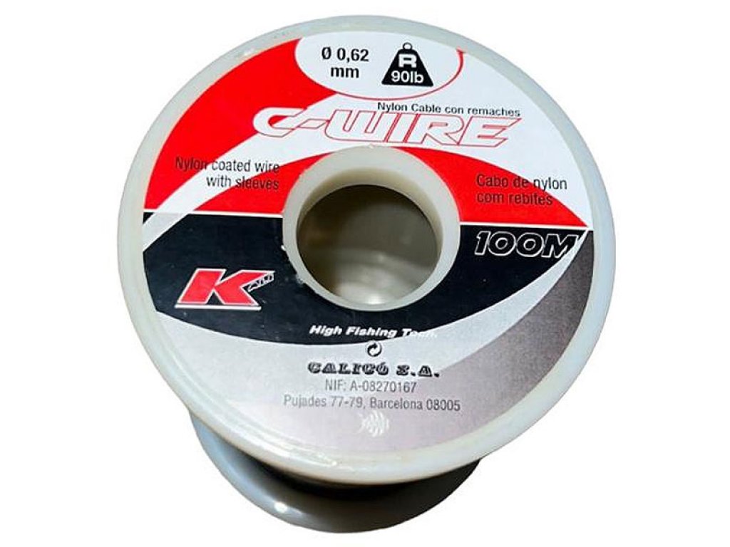Kali Kunnan C-Wire Nylon Coated With Sleeves 1000m, 0.62mm