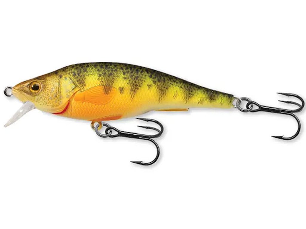 LiveTarget Yellow Perch Jerkbait 98mm, 16g Florescent/Matte