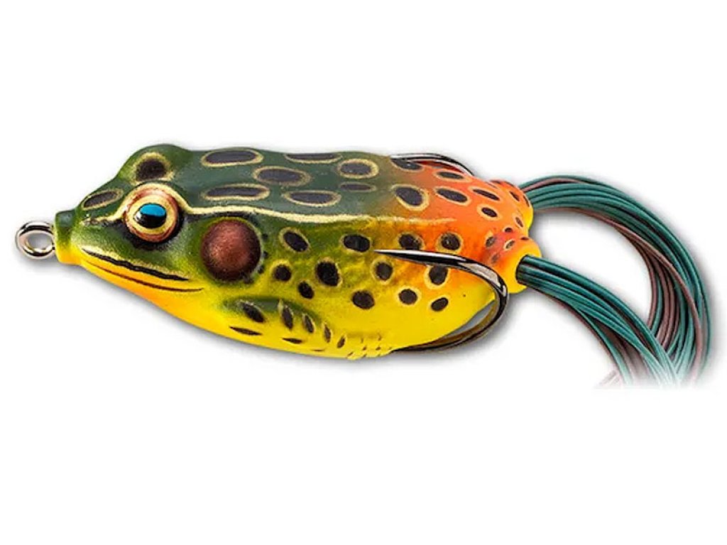 LiveTarget Hollow Body Frog 65mm, 21g Emerald/Red