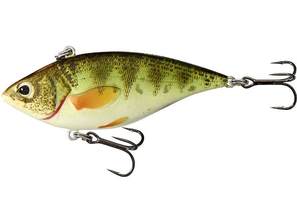 LiveTarget Yellow Perch Rattlebait 60mm, 11g Glow/UV