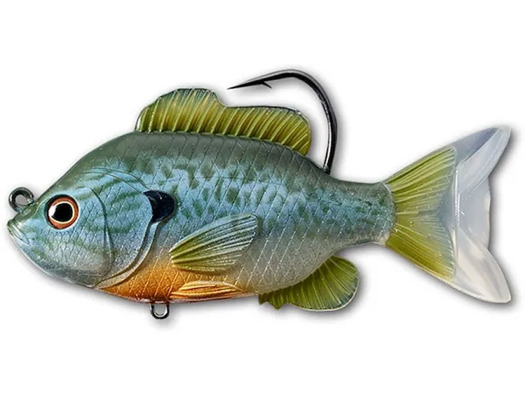 LiveTarget Sunfish Swimbait 90mm, 14g Natural/Blue Pumpkinseed