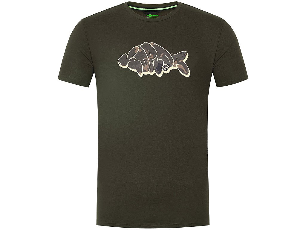 Korda Outline T-Shirt Dark Olive XL