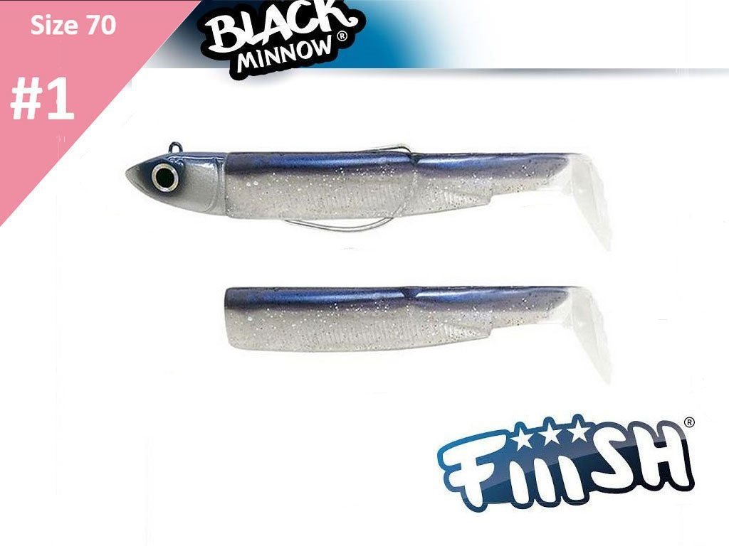 Fiiish Black Minnow 70 BM3033 Combo Offshore 6g Electric Blue + Body