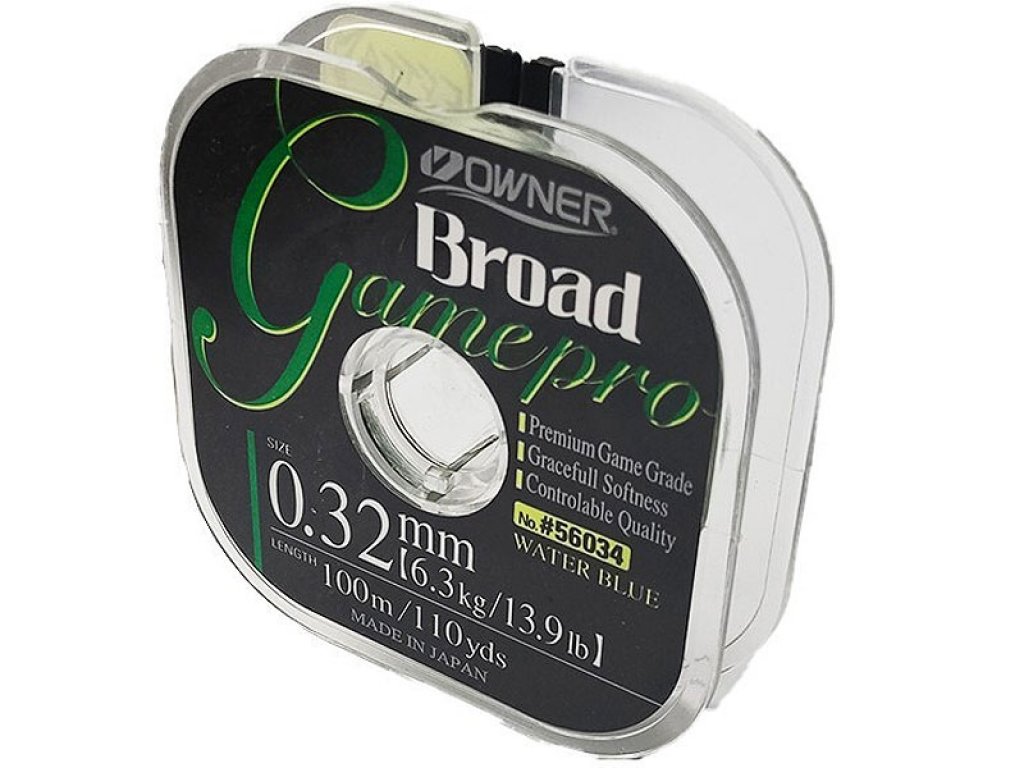 Owner Broad Game Pro Water Blue 100m, 0.34mm