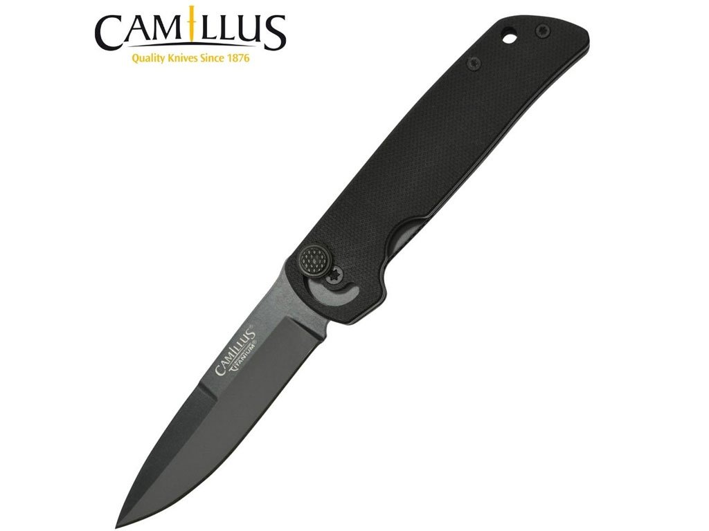 Camillus Carbonitride Titanium Non-Stick Blade Folding Knife Cuda Mini 6.75in