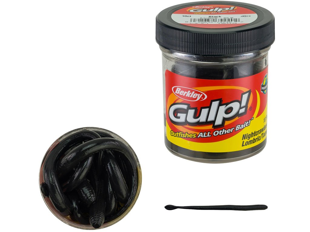 Berkley Gulp Nightcrawler 15cm Black 10pcs
