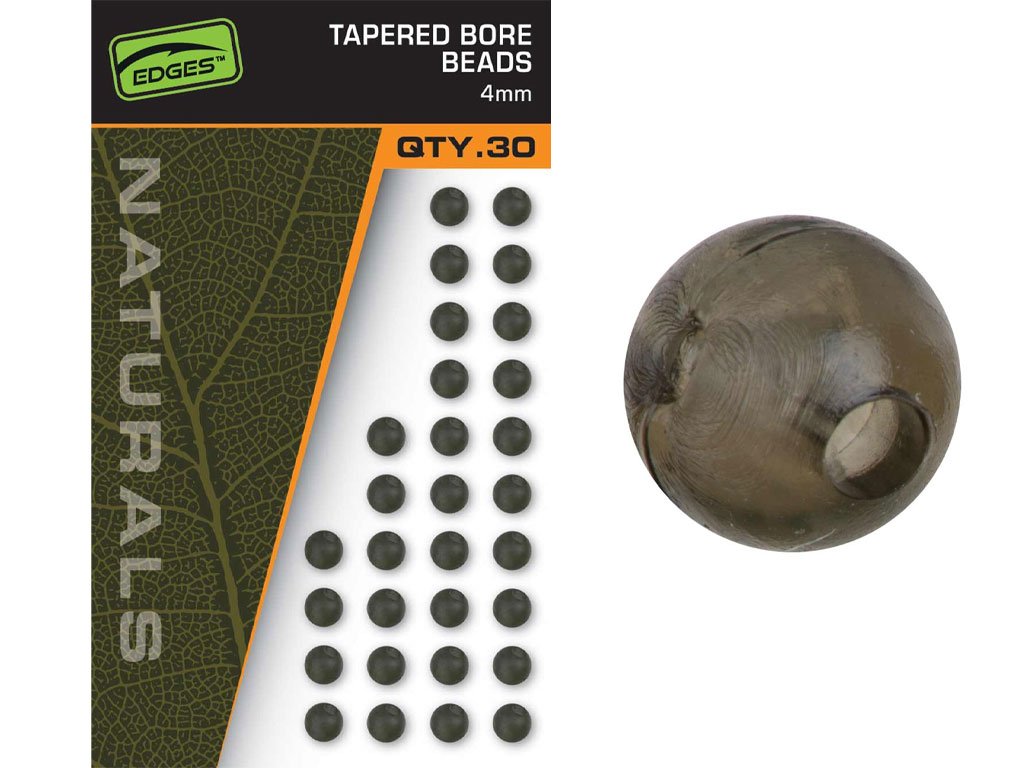 Fox Edges Naturals Tapered Bore Beads 4mm, 30pcs
