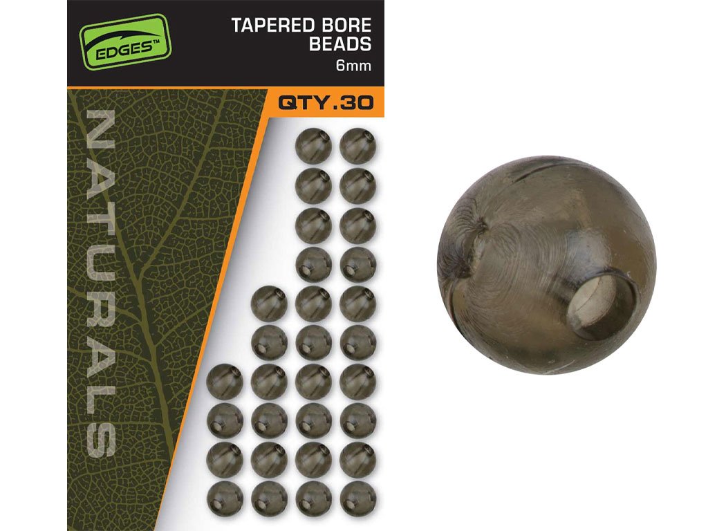 Fox Edges Naturals Tapered Bore Beads 6mm, 30pcs