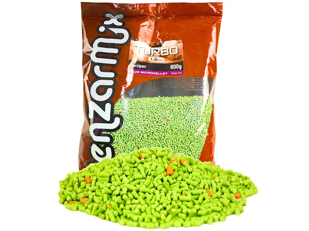 Benzar Mix Fluo Turbo Pellet 800g, 3mm Marzipan
