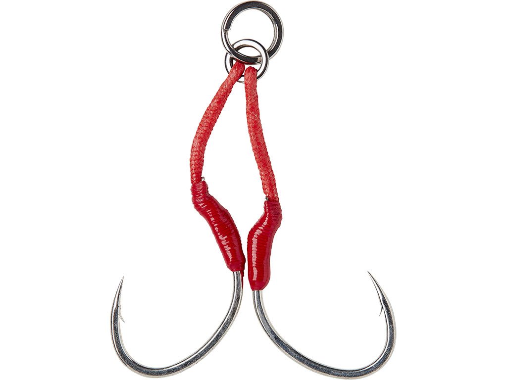 Savage Gear Bloody Assist Hook SJ 1/0, 2pcs Double