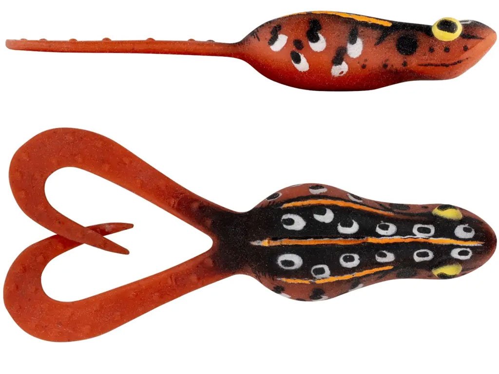 Daiwa Baitjunkie Kikker Curly 82mm, 3pcs Mud Brown #47