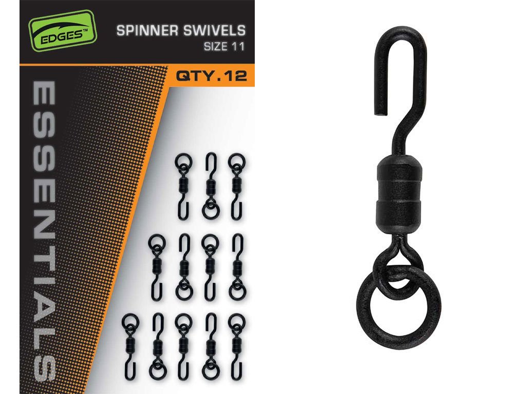 Fox Edges Essentials Spinner Swivel Size 11, 10pcs