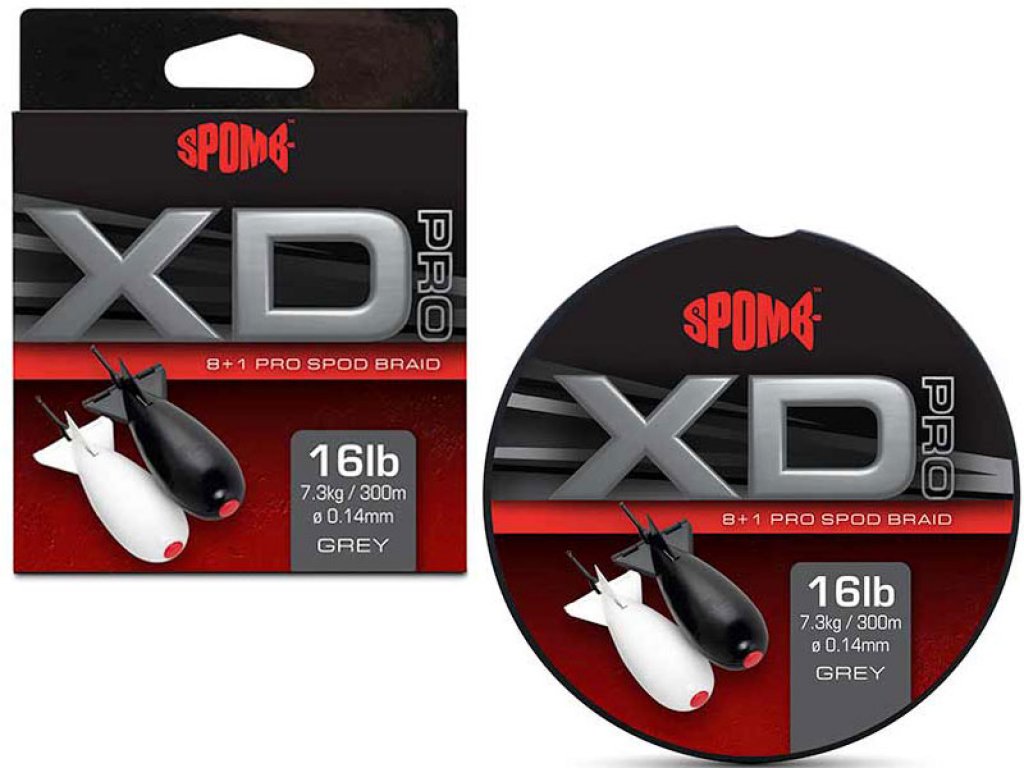 Fox Spomb XD Pro Braid Grey 8+1 300m, 0.18mm
