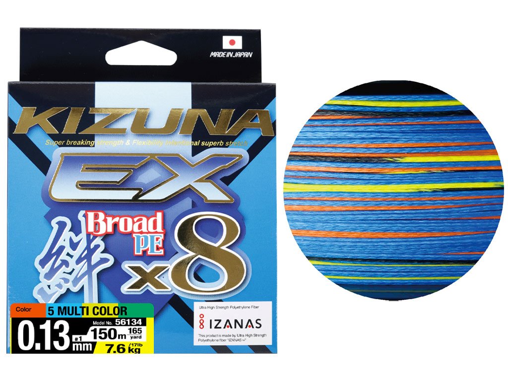 Owner Kizuna EX X8 Braid Multicolor 150m, 0.15mm