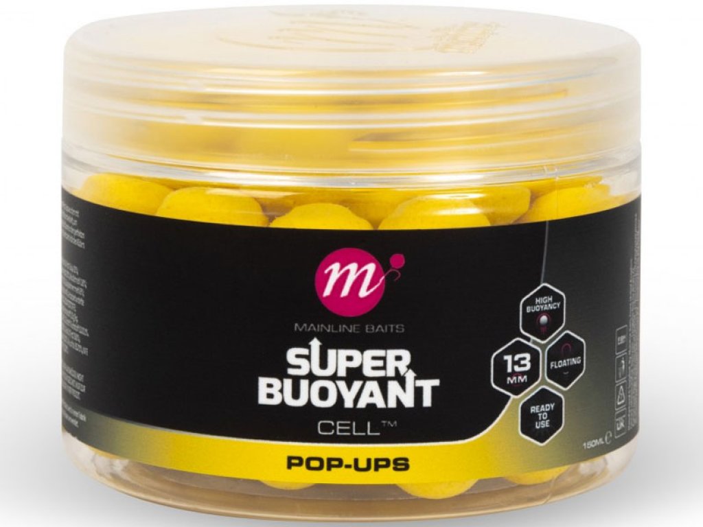 Mainline Baits Super Buoyant Pop Ups 13mm Cell Yellow