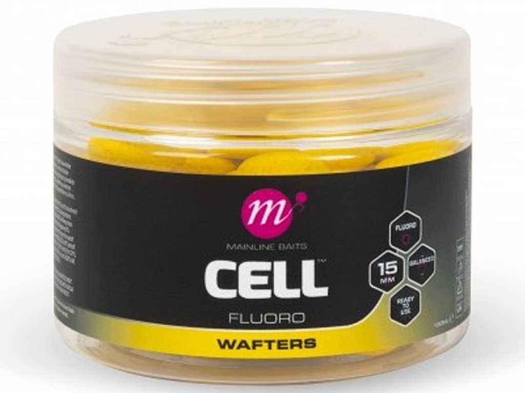Mainline Baits Fluoro Wafters 15mm Essential Cell Yellow