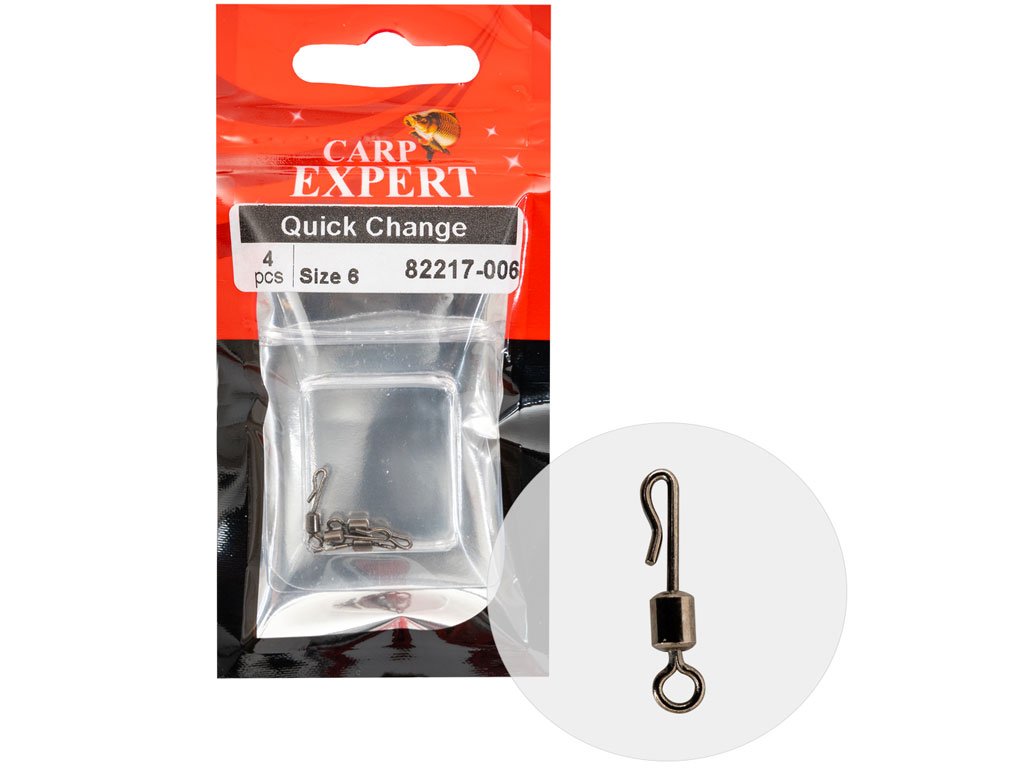 Carp Expert Q-Shaped Swing Snap 8, 4pcs