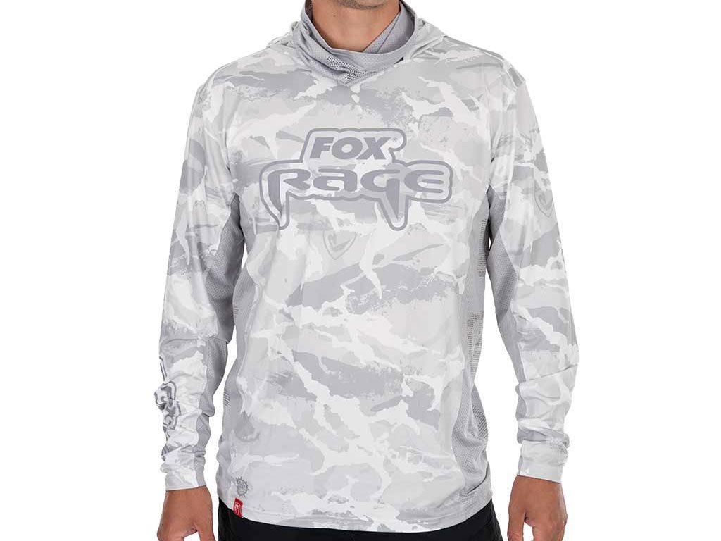 Fox Rage UV Hoodie Light Camo Top XXL