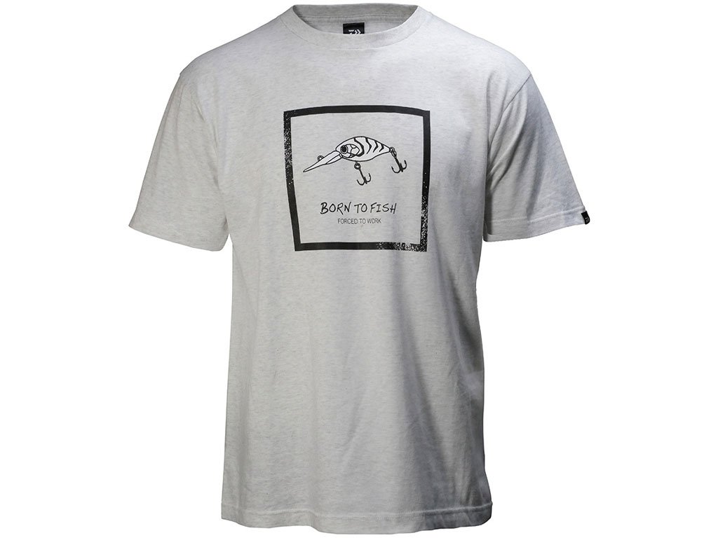 Daiwa T-Shirt Born To Fish Grey M