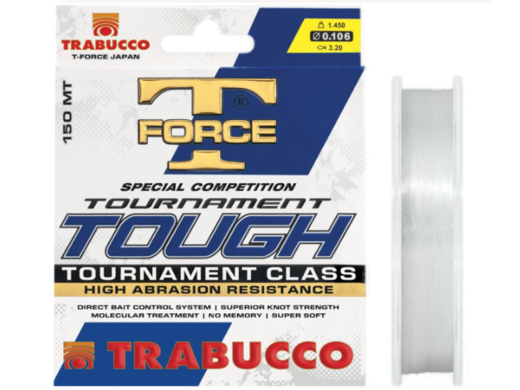 Trabucco Tournament Tough Transparent Clear 500m, 0.255mm