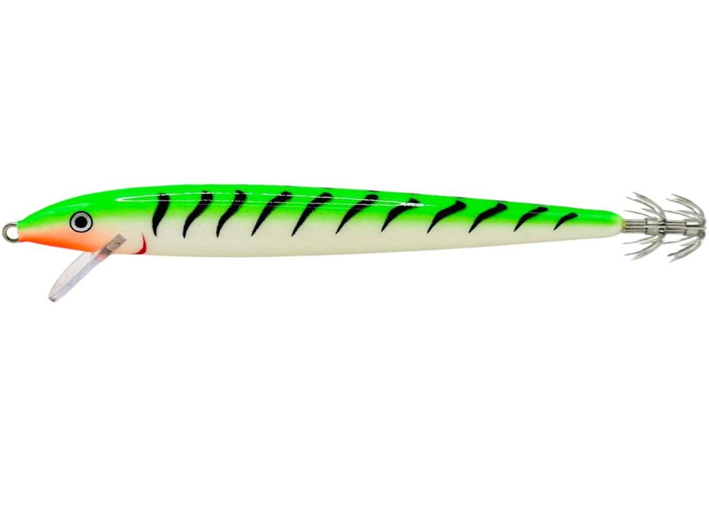 Rapala Floater Squid SQF 13cm Glow Green Tiger